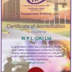 WPLUK CHAS Certificate to 6th December 2017