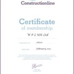 WPLUK Constructionline Certificate to February 2017