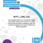 WPLUK CHAS Certificate to 4th January 2019