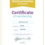 WPLUK Constructionline Certificate to 9th May 2020