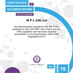 WPLUK – CHAS SIPP Certification to 19-05-2022