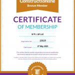 WPLUK – Constructionline Bronze Certificate Issued 27-05-2021
