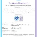 WPLUK – ISO 14001 Certification 12070 to 18th May 2022