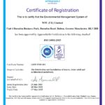 WPL (UK) Ltd – ISO 14001 2015 Certification to 17th May 2025