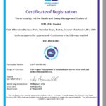 WPL (UK) Ltd – ISO 45001 2015 Certification to 17th May 2025
