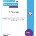 WPL (UK) Ltd – CHAS SSIP Certificate expires 19-07-2023