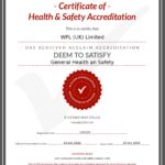 WPL (UK) Ltd – SSIP Acclaim Accreditation Deem to Satisfy to 19-07-2023